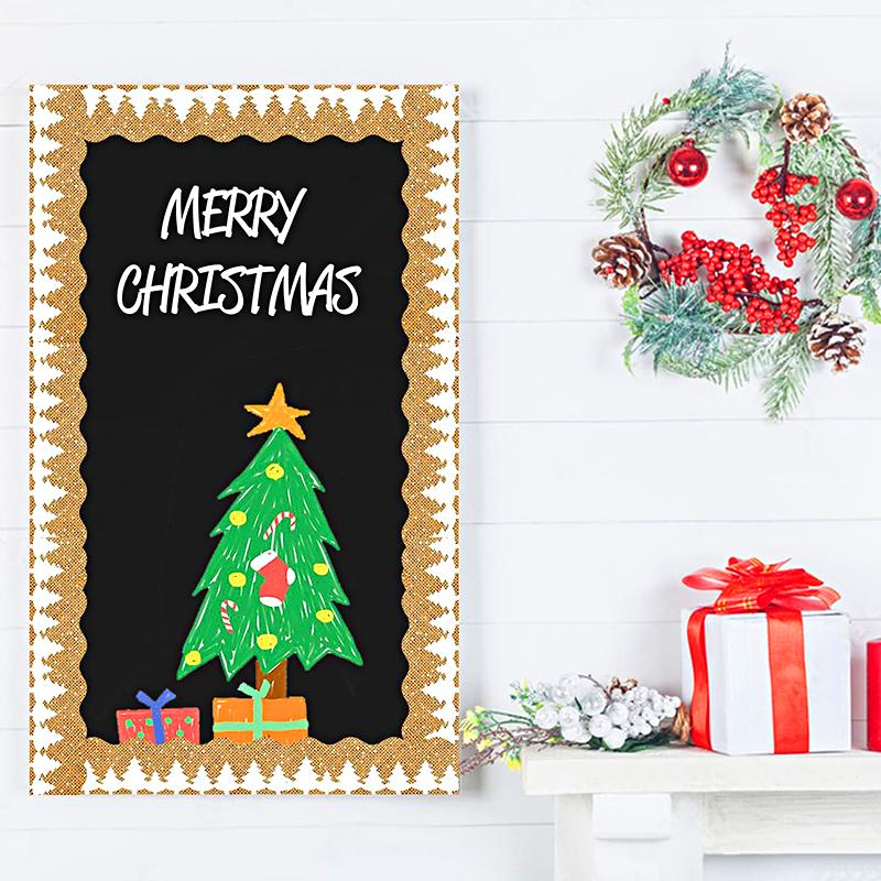 60Pcs Announcement Board Stickers Office Decorations Christmas Snowflake Stickers