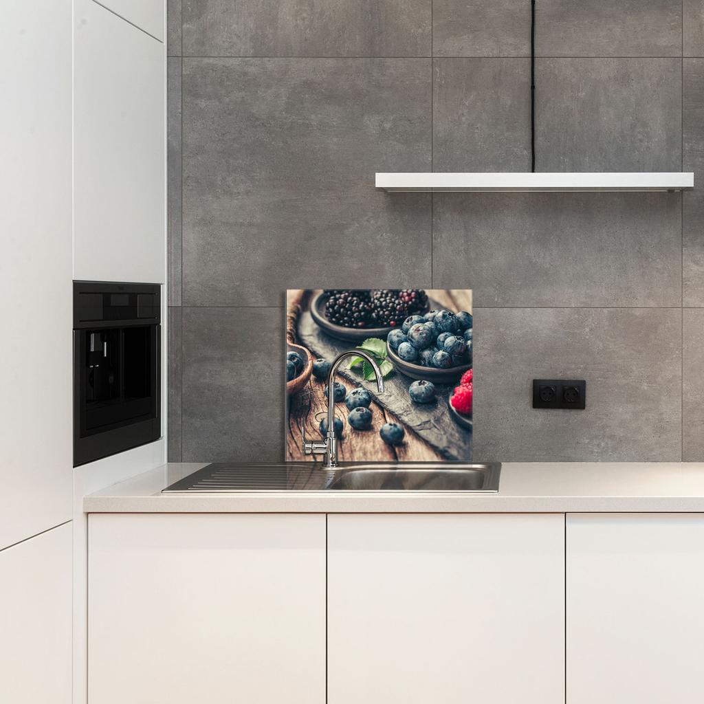 PANEL SZKLANY DO KUCHNI 65x60 Owoce