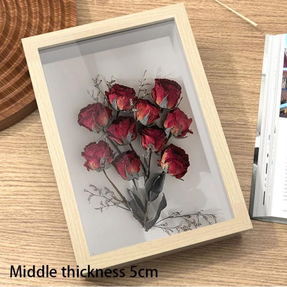 Dried Flower Shadow Specimen Range Deep Box Display Box Picture Memory Case Frame Box Photo Display