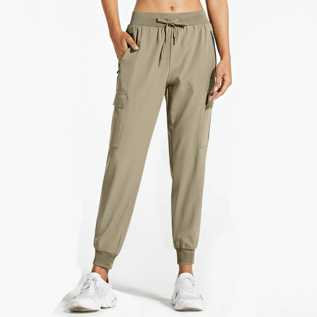 Женская однотонная рабочая одежда для медленного бега, быстросохнущие брюки для пешего туризма, спортивные повседневные брюки
