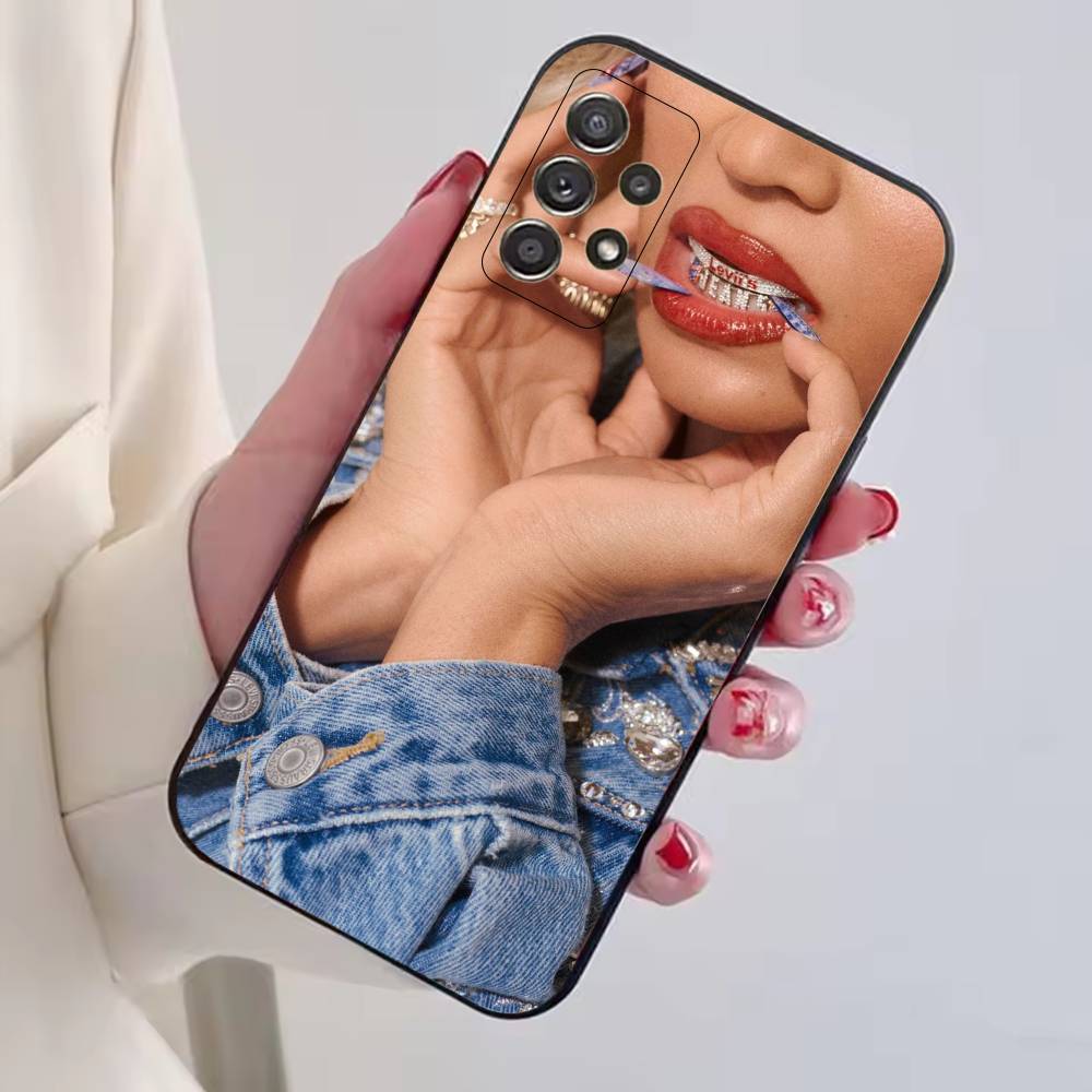 Singer B-Beyonce Phone Case For Samsung S25,S24,S21,S22,S23,S30,Ultra,S20,Plus,Fe,Soft Silicone Black Cover