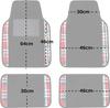 FH Group Коврик для пола автомобиля Tartan11 с клетчатой отделкой, красный, 64 x 46, 30 x 46, универсальный, для и фургонов, импортированный из F14411PLAIDRED (ФХ Интернэшнл) Коврики,