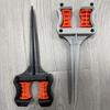 2Pcs Roller Wheel Garden Hose Guide Stake Ground Spike Lawn Hose Holder Water Pipe Guide  Flower Bed
