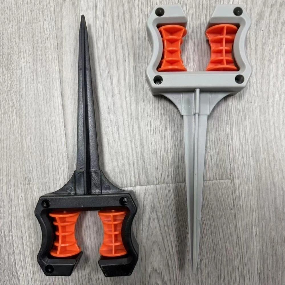 2Pcs Roller Wheel Garden Hose Guide Stake Ground Spike Lawn Hose Holder Water Pipe Guide  Flower Bed