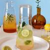 with Lid Cool Water Pitcher 850ml Beverage Container Easy Clean Clear Glass Water Kettle  Kitchen