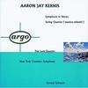 CD AARON JAY KERNIS, THE LARK QUARTET, - Symphony In Waves / String Quartet  4362872 Argo 1992 UK Classical Used