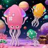 Dancing Octopus Squid Moving Electric Toy with LED Lights and Robot for Equipped with Obstacle Avoidance Dancing Educational Gift Sets and Toy, Music,