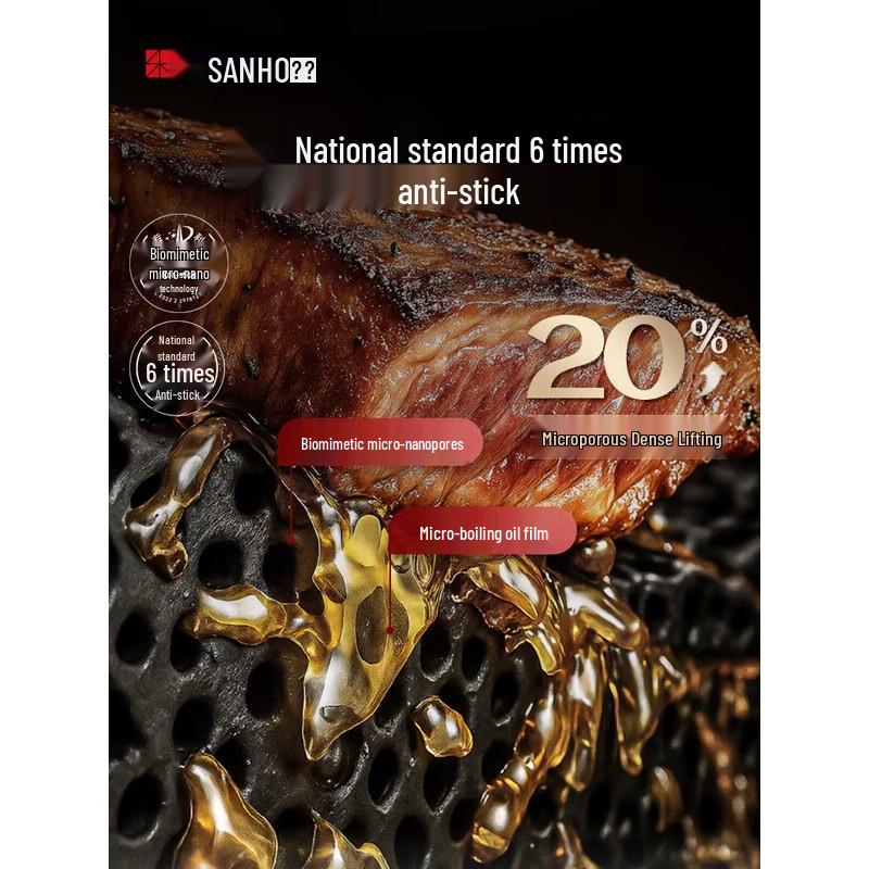 Sanhe Titanium-Iron Non-Stick Wok