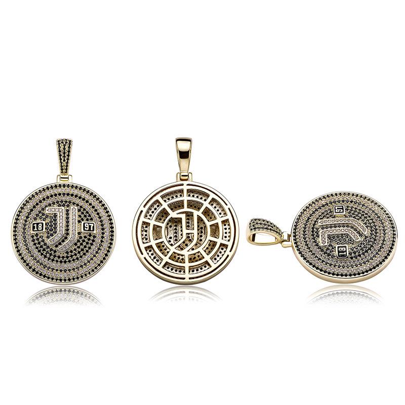 Кулон в виде эмблемы европейского и американского хип-хоп футбольного клуба с красочными масляными каплями — памятная медаль болельщика.