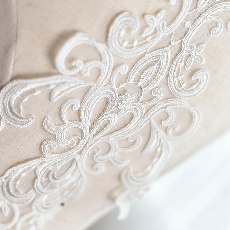 Soft Mesh, Bone-Piercing Lace Flower Fabric, High-End Wedding Dress Applique Patch, Handmade Diy Lace Accessories