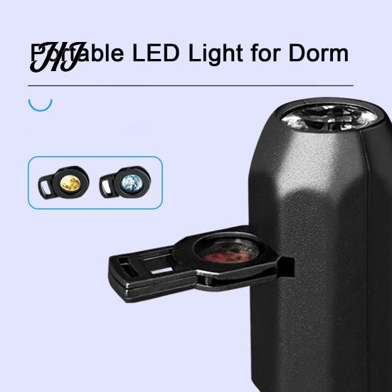 Portable LED Light for Dorm USB Power Projector Night Light, 360 Degree Flexible Neck, Christmas Compact Travel Indoor Bedroom Ceiling, Wall, Holiday