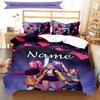 3pcs KPop Demon Hunters17 Cover Set - Personalized Name, HD Printed Bedding with 1 Cover and 2 Pillowcases - Perfect for Home Decor, Easy Care