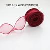 10 Yards/Roll Chiffon Organza Silk Ribbon Satin For DIY Craft Gift Wrapping Decoration Wedding Bouquets Wreath Sewing Supplies