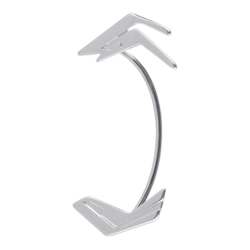 Унисекс Серьги-клипсы серебристого цвета Уникальные футуристические украшения для ушей Украшения-крючки для ушей в виде скелета для трендсеттеров Y2K