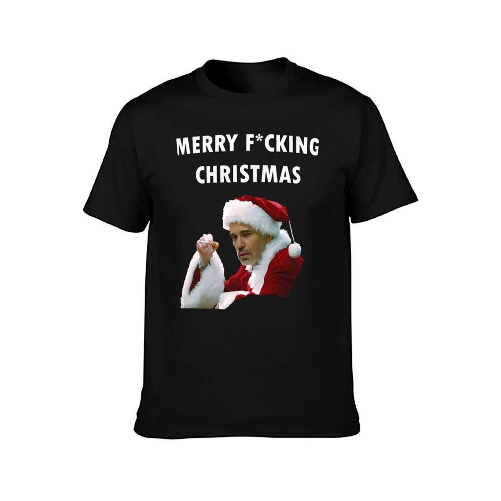Bad movie Santa - Merry F cking Christmas Essential T-Shirt sublime tops street wear Blouse shirts graphic tee men