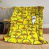 White Duck Yellow Ducks Print Blanket bedroom Blanket for Livingroom Couch lunch break Soft throw for Friend's festival Gift