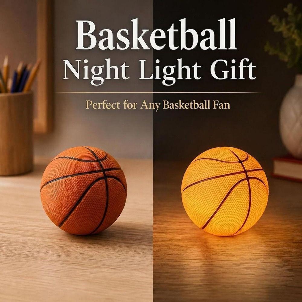 Silicone Softball Lamp Gift 3D Bedside Lamp Sport Theme Softball Night Light Kids Room