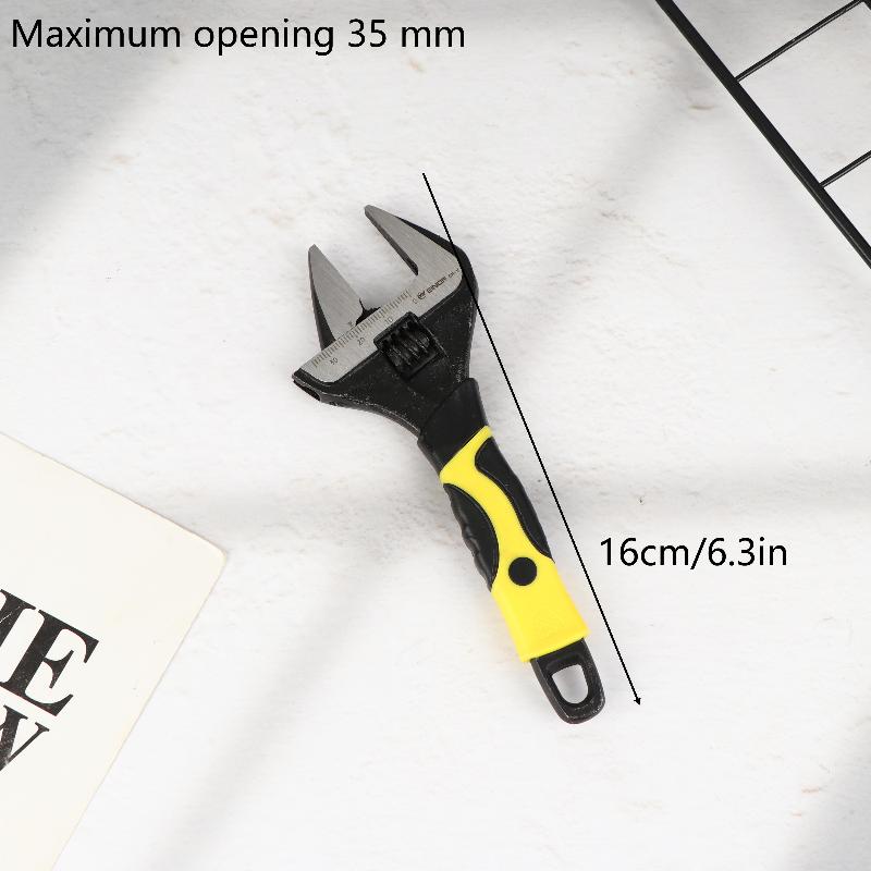 Набор регулируемых гаечных ключей 6/8/10/12 дюймов Многофункциональные ключи Высокая твердость Противоскользящая ручка Универсальные ручные инструменты для дома