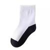 Детские хлопковые носки: Белые и черные, до середины икры, дезодорирующие, грязеотталкивающие, подходят для весны, осени и зимы