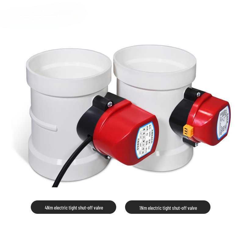 Пластиковый ПВХ Электрический Герметичный Бабочковый Клапан с Силиконовым Уплотнением для Регулирования Расхода Воздуха в Трубопроводах