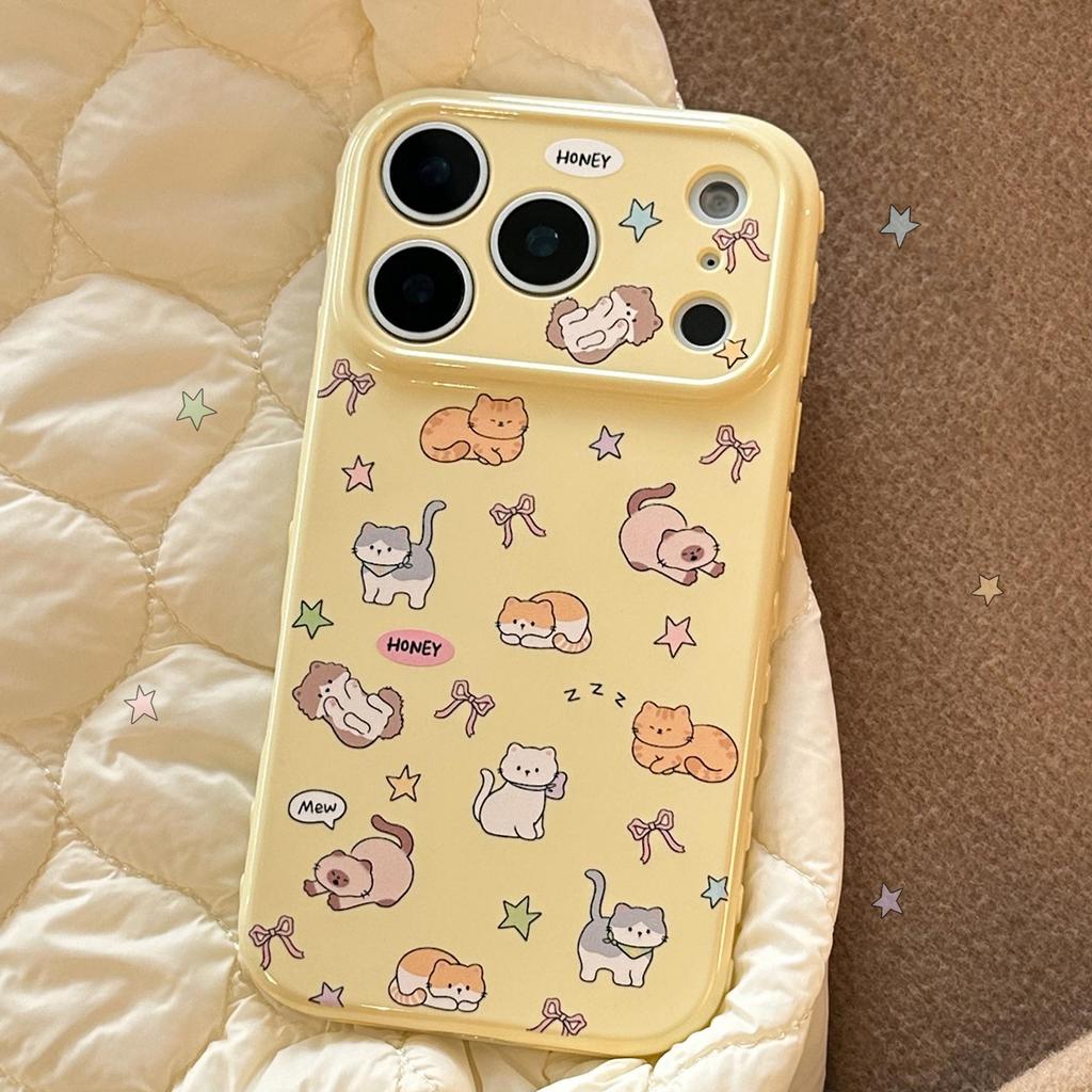 Милый Кот Планета Полное Покрытие Мягкий Чехол для Apple iPhone 12-17 Pro Max
