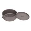 Titanium Pot 3‑5 People Portable Cooking Pot with Foldable Handles for Outdoor Camping Hiking