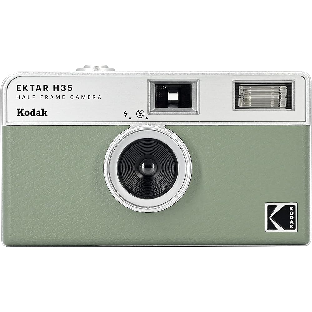 Kodak EKTAR H35 Half-Frame Film Camera (Sage) - Genuine Japanese Product