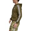 Adidas Спортивная куртка с капюшоном на молнии с цветочным принтом и алфавитом, мужская зеленая куртка HS3507