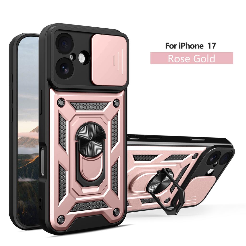 Противоударный бронированный чехол для iPhone 17 17 pro ProMax 17 Air с держателем для автомобиля Чехол для телефона для iPhone17 5G Защита объектива камеры Fundas