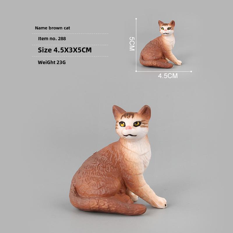 Детский набор игрушек «Черно-белый котенок» — китайские сельские украшения в виде кошечки