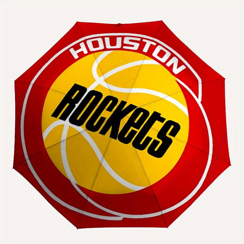 1pc Houston Rockets Automatic Folding Umbrella - Lightweight, Retractable Design with 8-Rib Durability, Perfect for Outdoor47