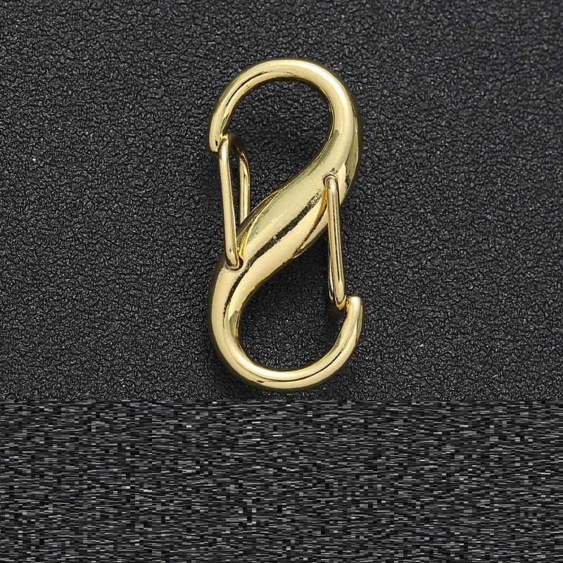 10 шт. двойной крючок пружинная пряжка брелок нержавеющая сталь карабин уличный зажим инструмент разъемное кольцо ADM