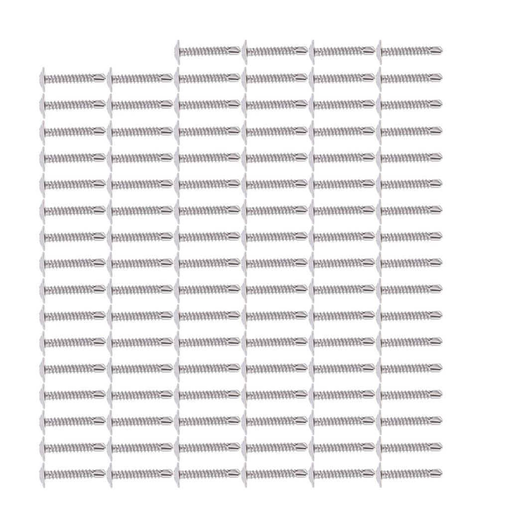 100 шт. Саморезы M4.2x25 с полукруглой головкой и пресс-шайбой, из нержавеющей стали, набор крепежных аксессуаров