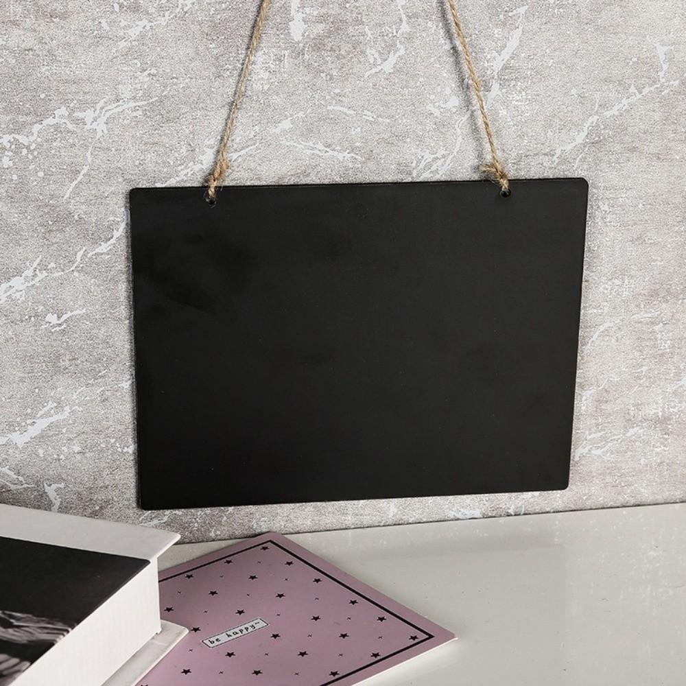 with Rope Hanging Chalkboard Sign Wooden Message Board Hanging Display Plaque Home Decor