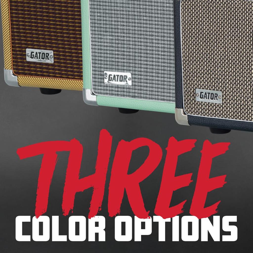 GATOR Rack Case Vintage Amp Style Retro Rack Series 2U Black GR-RETRORACK-2BK (Mounting screws/washers included) []