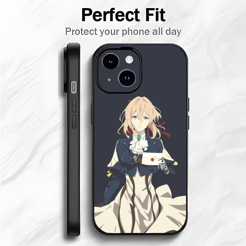 Горячая игра V-Violet Evergarden Чехол для телефона Чехол для телефона Мягкая упаковка Легкий Для iPhone17 16 15 14 13ProMax