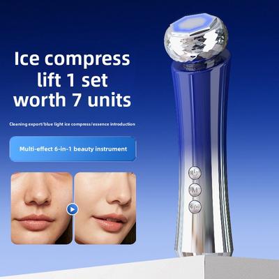 Двойное назначение лифтинг и укрепление лица многофункциональный Введение бытовой микротоковой прибор для ухода за кожей омоложение кожи V прибор для лица