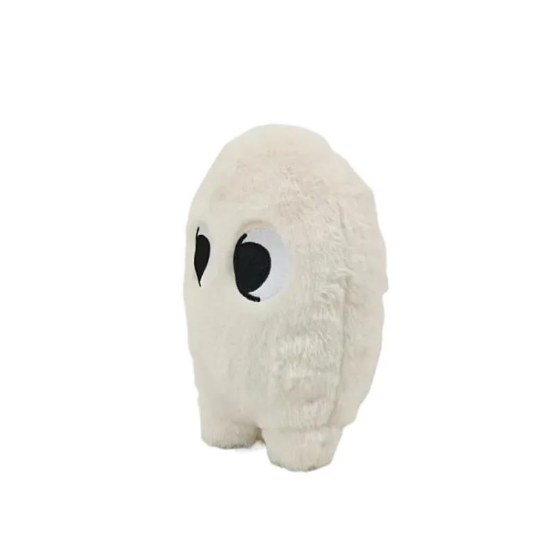 Cute Big Eyes White Plush Doll Soft Fluffy Anime Stuffed Animal Kawaii Birthday Gift For Fans Collection