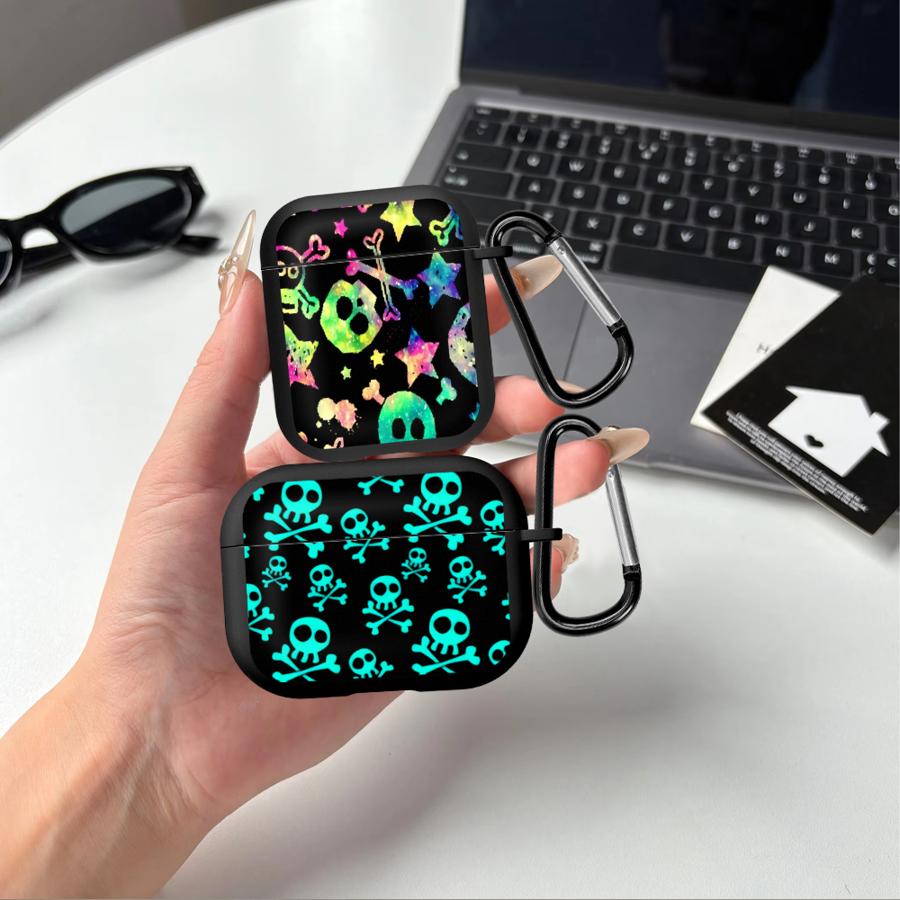 Чехол для Airpods 3 Pro3 2 Pro Pro2 4 1 Чехлы для наушников Cover Ужасающая Голова Черепа