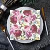 2 Packs Colorful Flower Paper Napkins Square Paper Towels Printed Tissue  Outdoor Gatherings