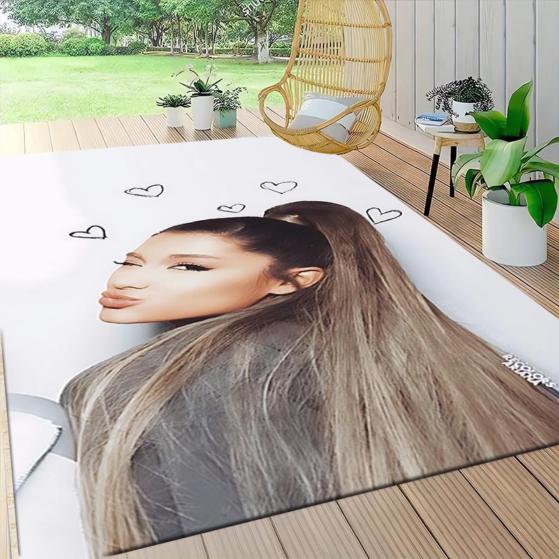 Heartful Ariana Grande Carpet Rug Soft Washable Antislip Home Living Room Sofa Mats Personalized Christmas Rug