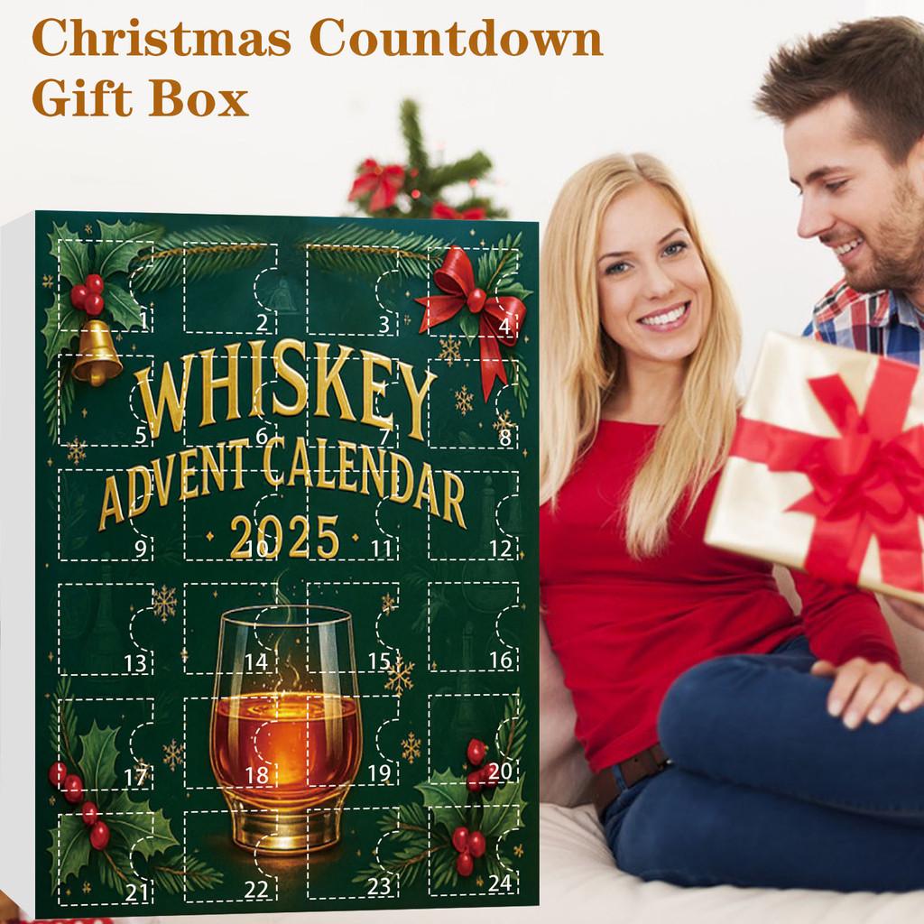 Christmas Bottle Style Acrylic Advent Calendar With 24 Surprise Blind Boxes For Holiday Party Decor