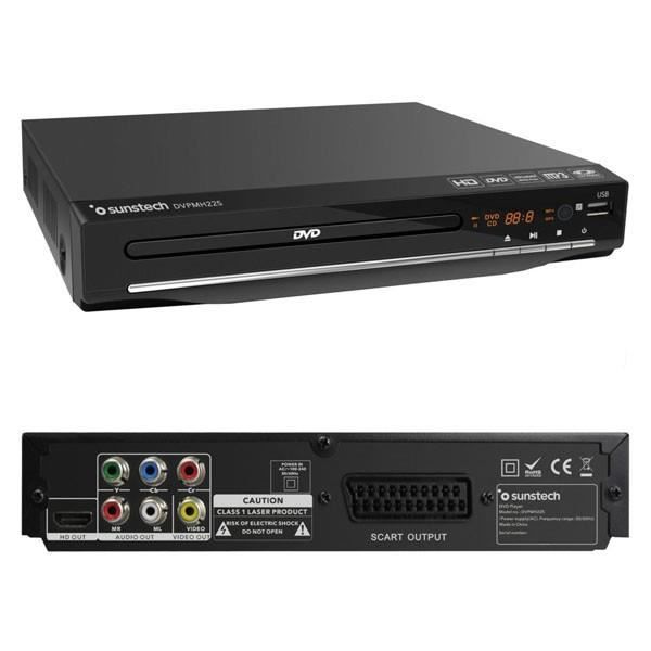 DVD-плеер с TNT Sunstech DVPMH225 USB HDMI Черный