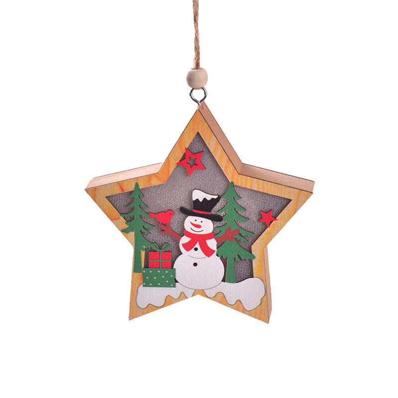Christmas LED Light-Up Ornaments: Santa, Snowman & Reindeer Figurines