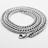 Двойная плетеная полированная кубинская цепочка из нержавеющей стали ювелирное ожерелье мужская и женская хип-хоп одежда парная цепочка