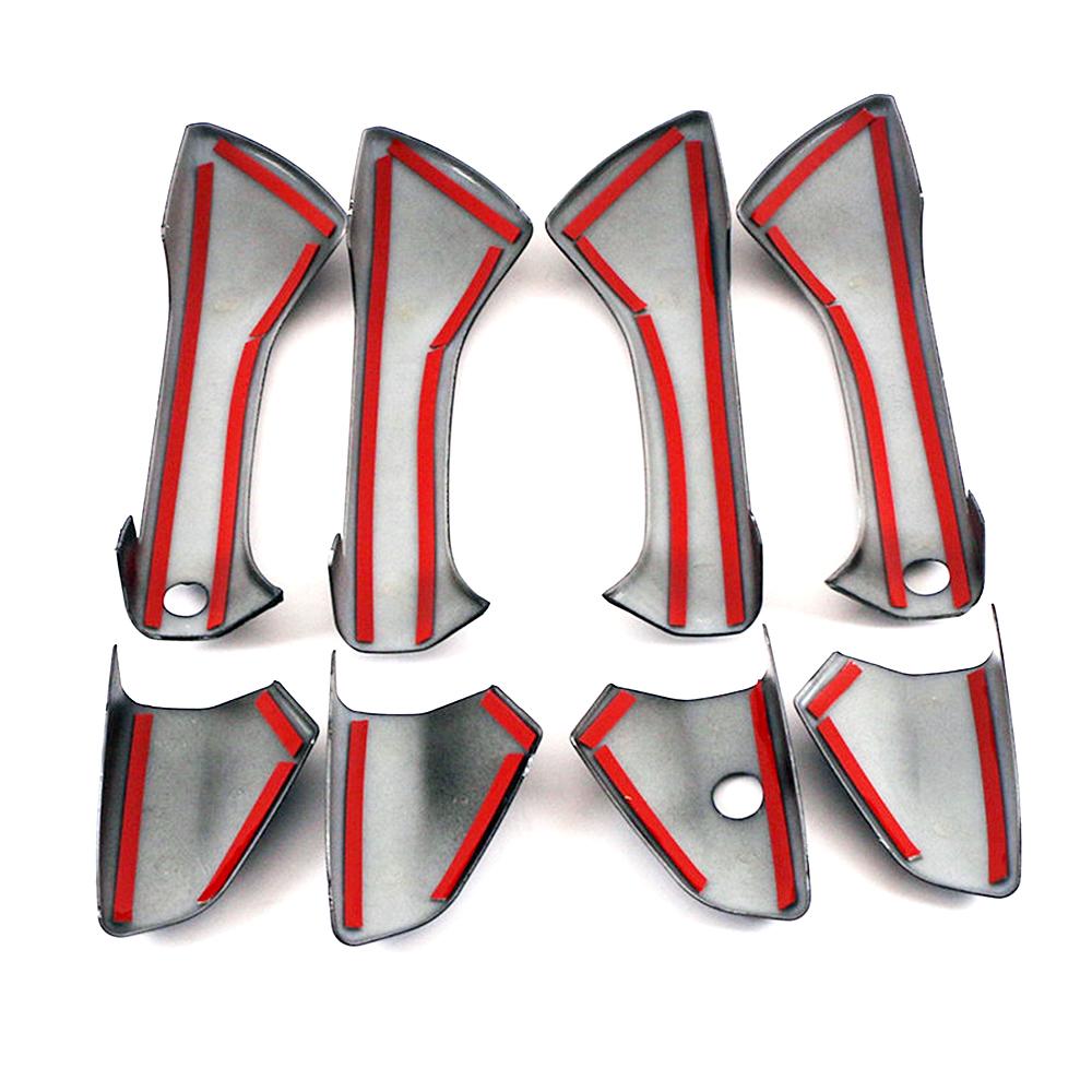 For Honda Accord 8 Gen 2008 2009 2010 2011 2012 2013 Carbon Fiber Printed Exterior Door Handle Cover Trim Moulding Frame