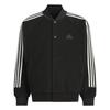 Adidas FW24 3-Stripes Warm Series Loose Casual Long Sleeve Jacket Unisex Jacket Black JI6638