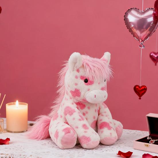 Плюшевая игрушка My Little Pony Мягкая пушистая мягкая игрушка с большими яркими глазами Реалистичная милая кукла-пони для детей и взрослых