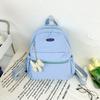 Simple Kids Lightweight Backpack With Color Block Design For Learning School