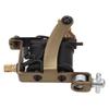 10 Wraps Tattoo Coil Machine Liner Shader Alloy Tattoo Machine for Tattoo Hook Line Antique Brass